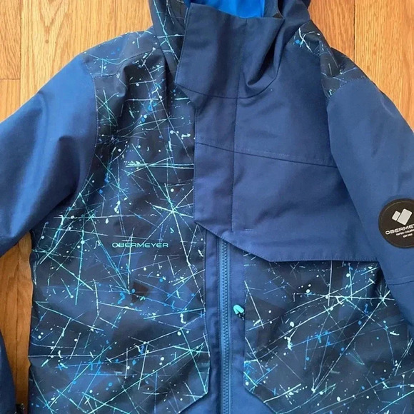 Obermeyer sz 10/12 ski snowboard winter snow jcket excellent condition dark blue - Picture 4 of 11